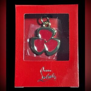 Christian Louboutin Red Clover Lipstick Charm NIB